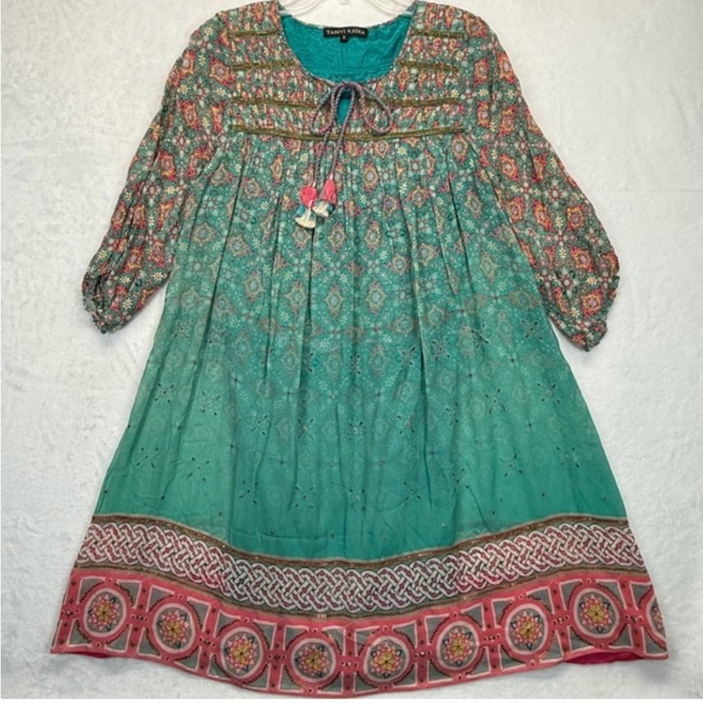 Anthropologie Tanvi Kedia Glimmered Ankita Beaded Dress